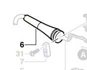 Manchon de cable d´alimentation réf. 2 609 002 019 BOSCH